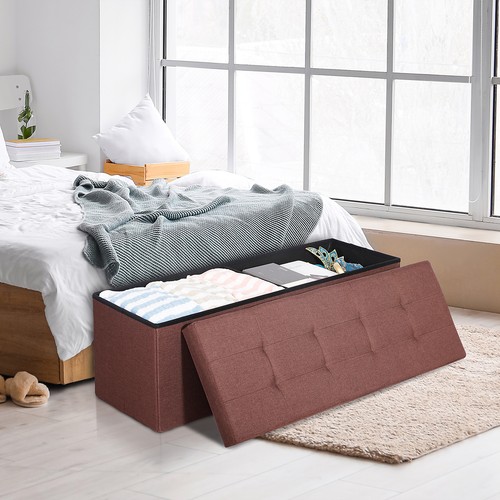 Folding storage ottoman - 43",